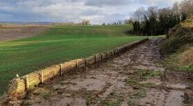 Travaux de lutte contre le ruissellement et l'érosion à Maizy