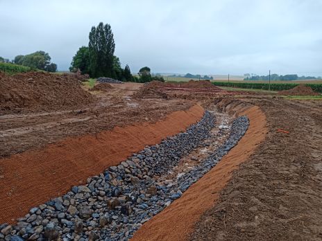 Travaux de restauration de la continuité écologique au niveau de l'ancien moulin de Caranda à Cierges