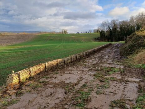 Travaux de lutte contre l'érosion et le ruissellement à MAIZY